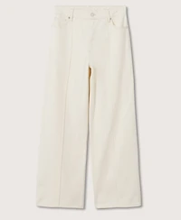 Mango Women's Culottes High Waist Jeans