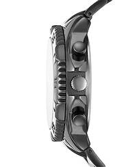 Folio Men's Gunmetal Blue Dial Bracelet Watch Gift Set, 45mm