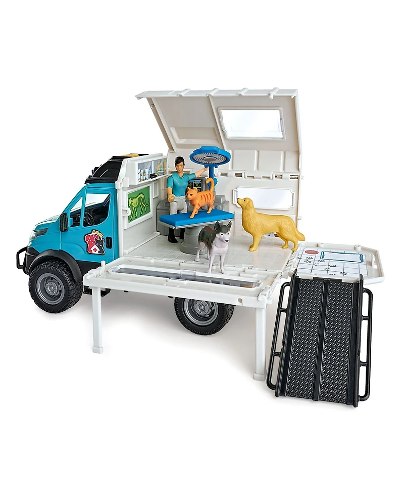 Dickie Toys Hk Ltd - Light Sound Iveco Animal Rescue Playset