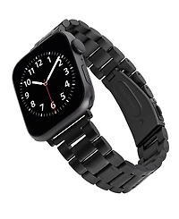 WITHit Black Stainless Steel Y-Link Bracelet designed for Apple Watch 42mm (Series 1-3 only) & 44/45/46/49mm (Ultra & Ultra 2)