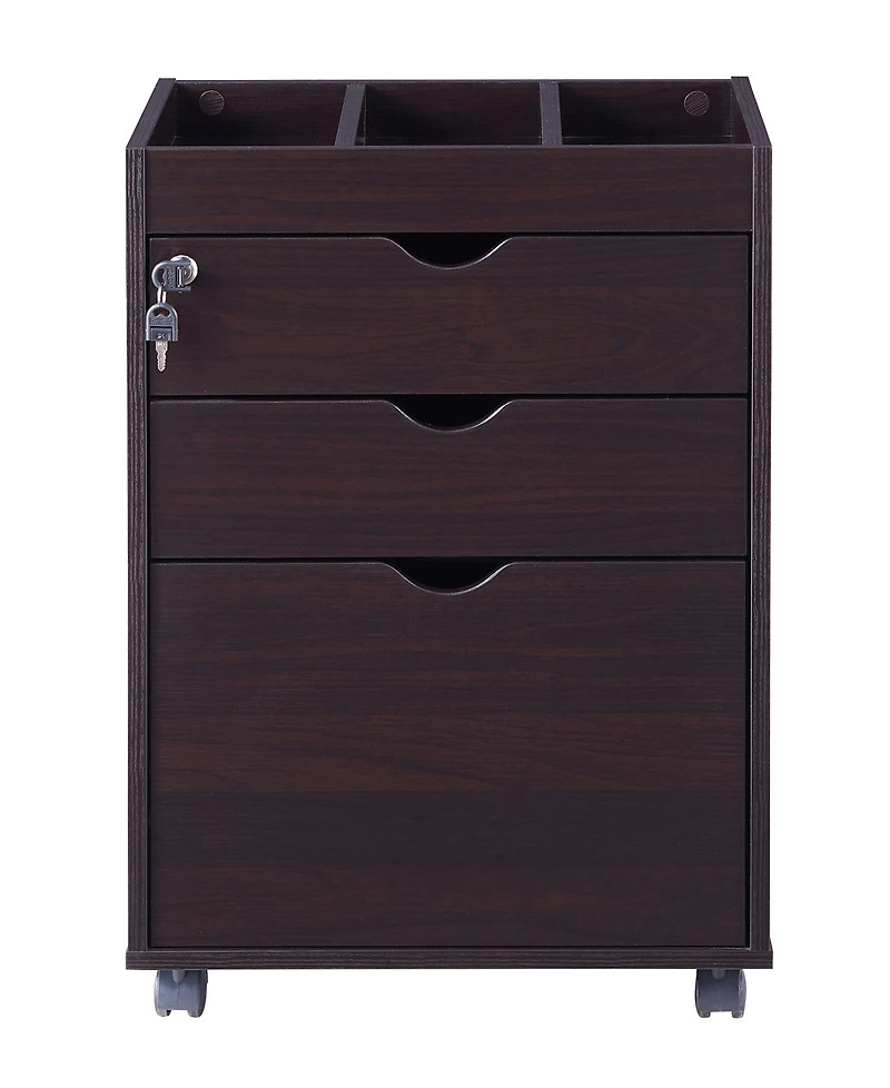 Radeon 3 Drawer File Cabinet