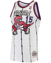 Men's Vince Carter White Toronto Raptors 1997-98 Hardwood Classics Swingman Jersey
