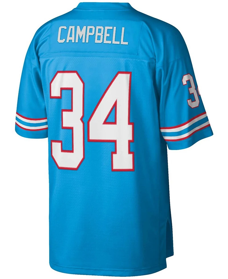 Men's Earl Campbell Light Blue Houston Oilers Legacy Replica Jersey