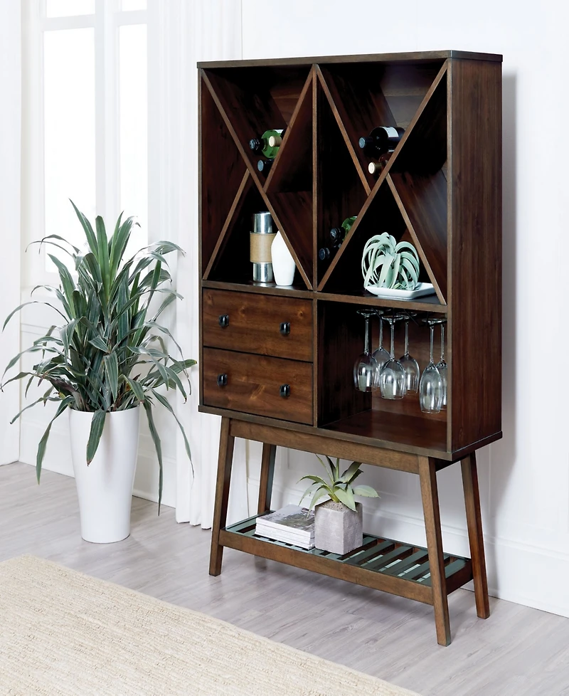 2-Drawer Wine Cabinet
