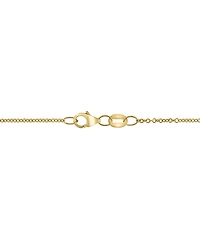 Effy Emerald (1-1/2 ct. t.w.) & Diamond (1/5 ct. t.w.) Halo 18" Pendant Necklace in 14k Gold