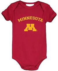 Infant Boys and Girls Maroon Minnesota Golden Gophers Arch and Logo Bodysuit