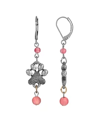 2028 Bead Paw Print Earrings