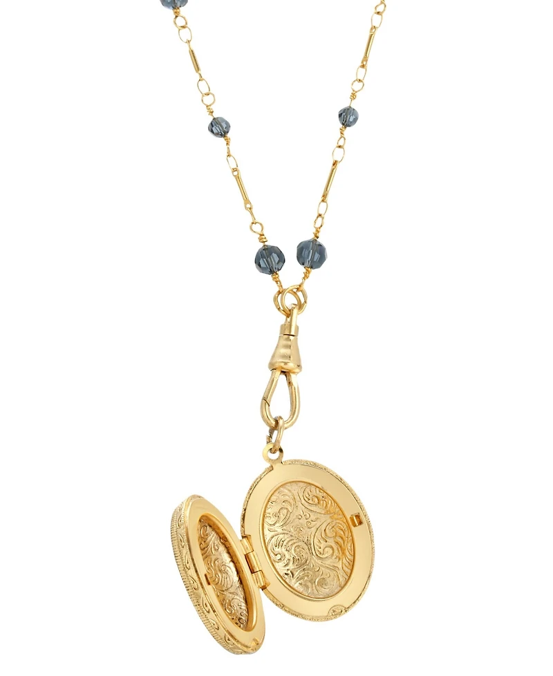 2028 Montana Oval Double Side Locket Necklace