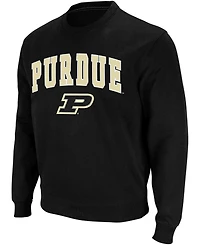 Colosseum Men's Purdue Boilermakers Arch & Logo Crew Neck Sweatshirt