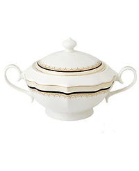 Lorren Home Trends La Luna Collection Bone China Soup Tureen and Lid, Dalilah Design