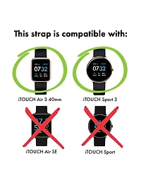 iTouch Air 3 40mm/Sport 3/Sport 4 Extra Interchangeable Strap: Rose Gold Mesh