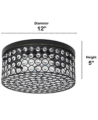 Lalia Home Glam 2 Light Round Flush Mount