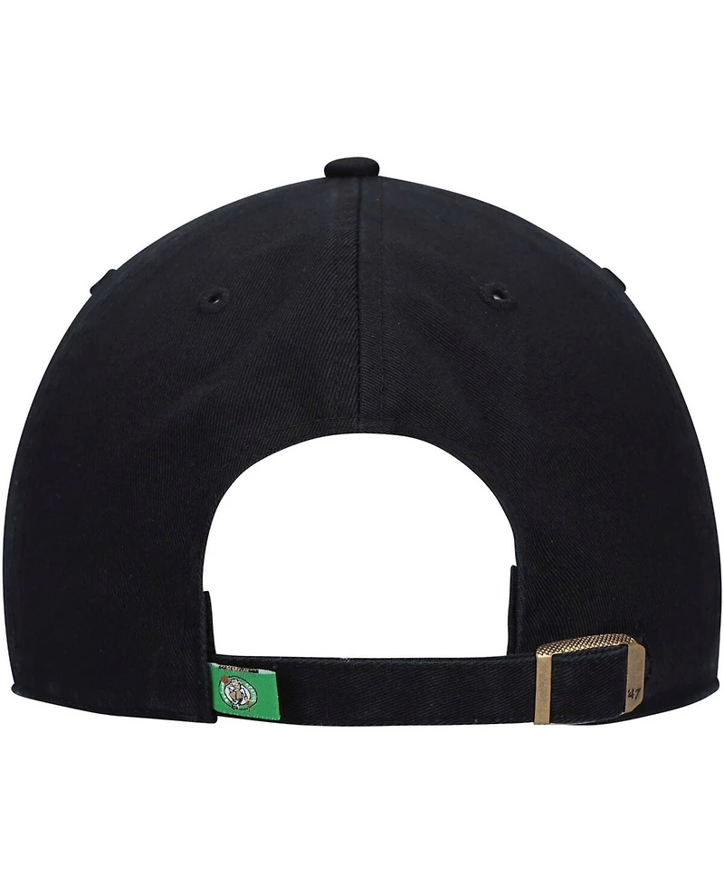 Men's Black Boston Celtics Team Clean Up Adjustable Hat