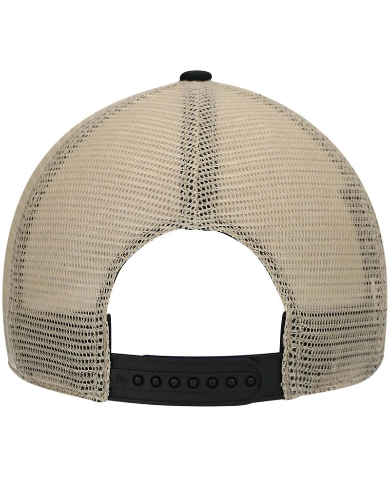 Men's Black, Natural Atlanta Falcons Trawler Trucker Clean Up Snapback Hat