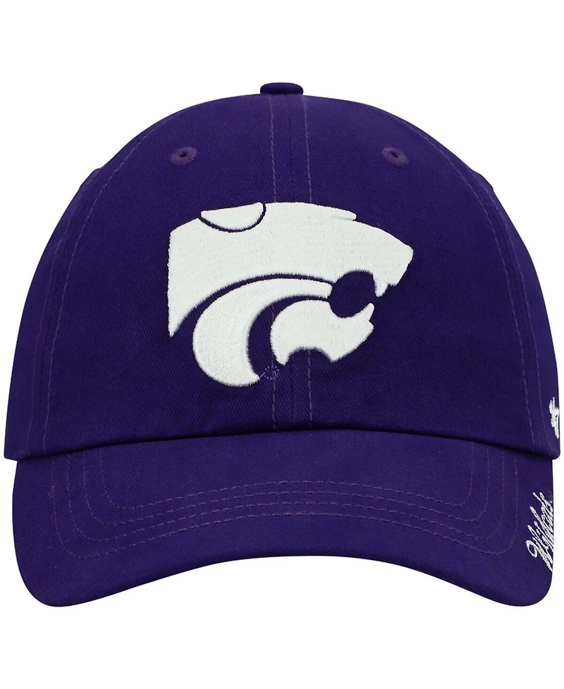 Women's Purple Kansas State Wildcats Miata Clean Up Logo Adjustable Hat
