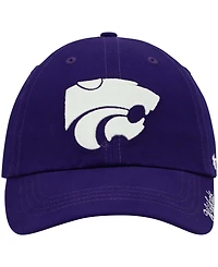 Women's Purple Kansas State Wildcats Miata Clean Up Logo Adjustable Hat