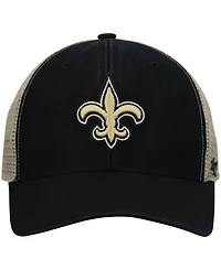 Men's Black New Orleans Saints Flagship Mvp Snapback Hat