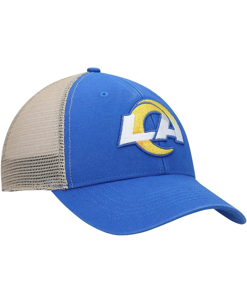 Men's Royal, Natural Los Angeles Rams Flagship Logo Mvp Snapback Hat