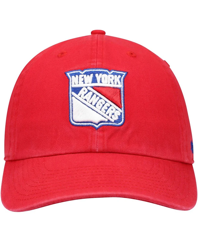 Men's Red New York Rangers Clean Up Adjustable Hat
