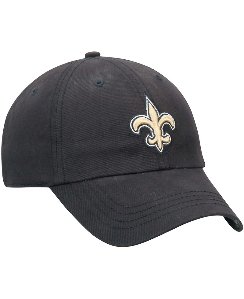 Women's Black New Orleans Saints Miata Clean Up Adjustable Hat
