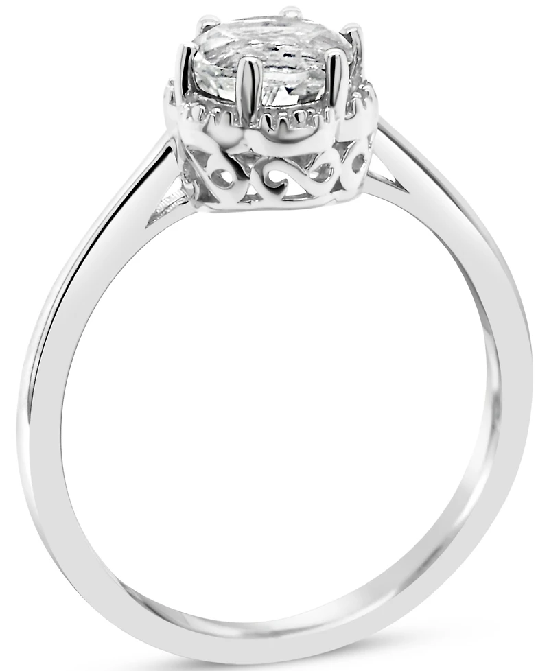 Rhodolite Garnet Six Prong Ring (1 ct. t.w.) Sterling Silver (Also Citrine, Blue Topaz, Peridot, Amethyst, & White Topaz)