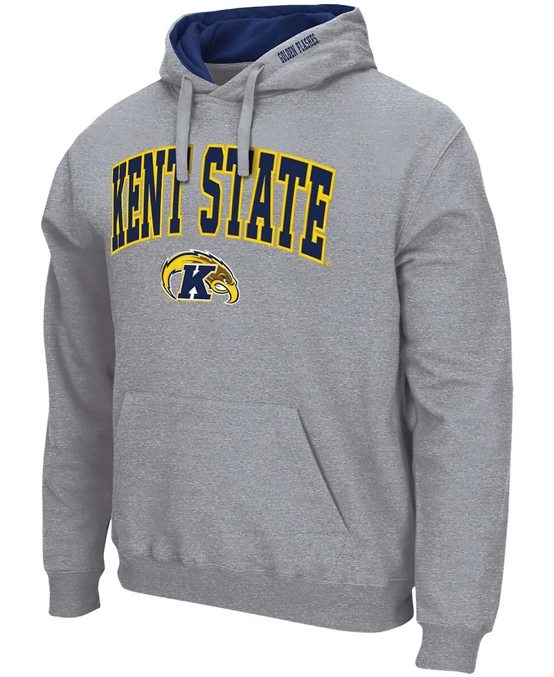 Colosseum Men's Kent State Golden Flashes Arch and Logo Pullover Hoodie