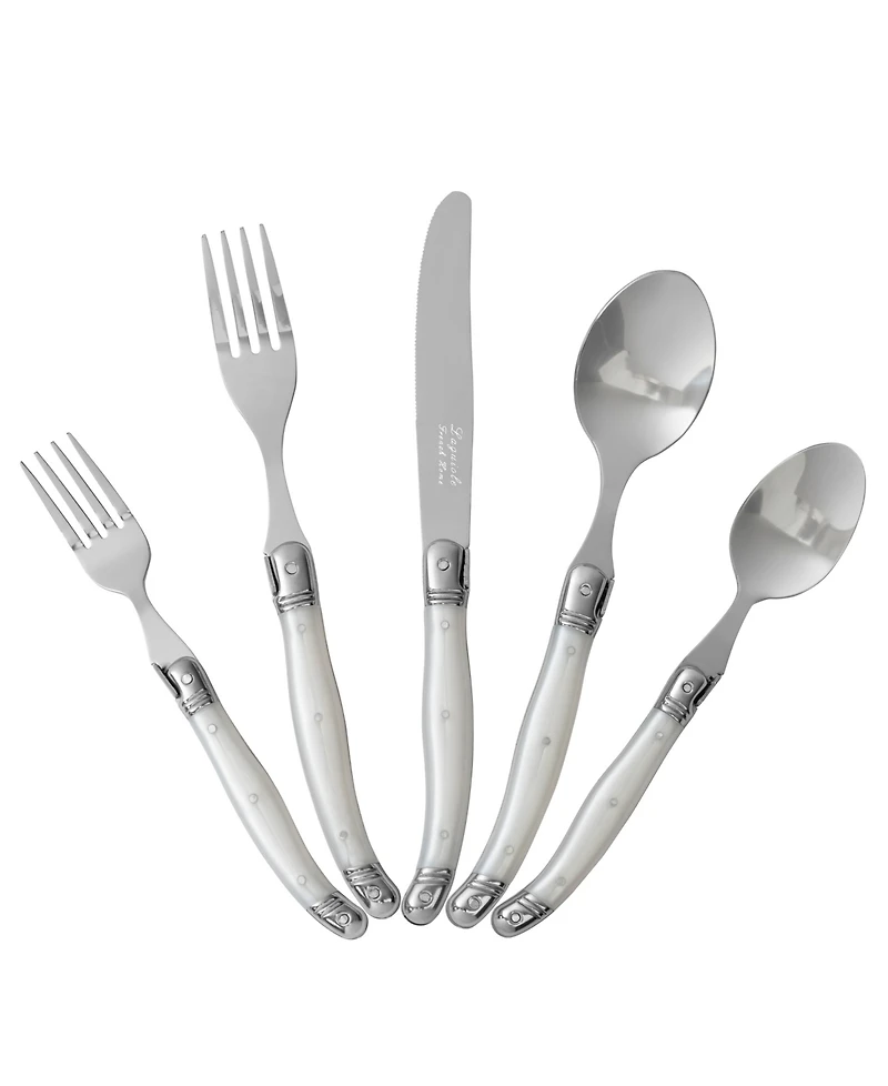 French Home Laguiole 20 Piece Stainless Steel Flatware Set, Service for 4