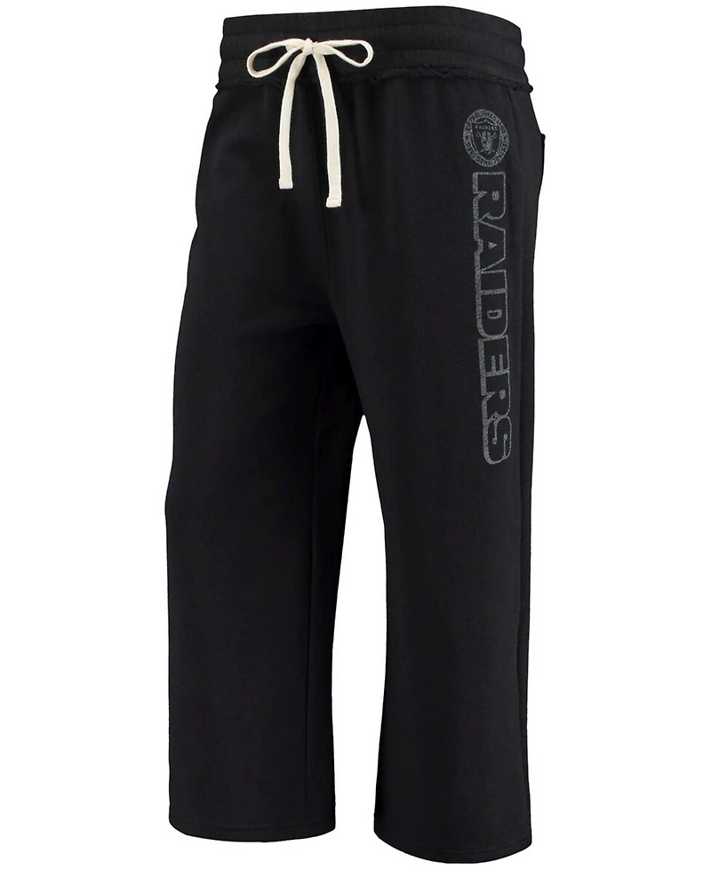 Women's Black Las Vegas Raiders Cropped Pants