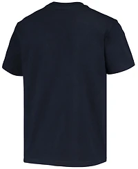 Big Boys and Girls Navy Michigan Wolverines Basketball T-shirt