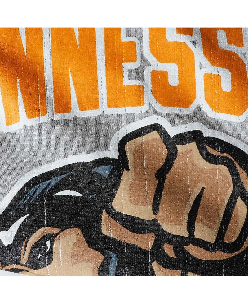 Big Boys and Girls Gray Tennessee Volunteers Strong Mascot T-shirt