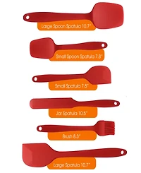 Silicone Spatula Set, 6 Piece