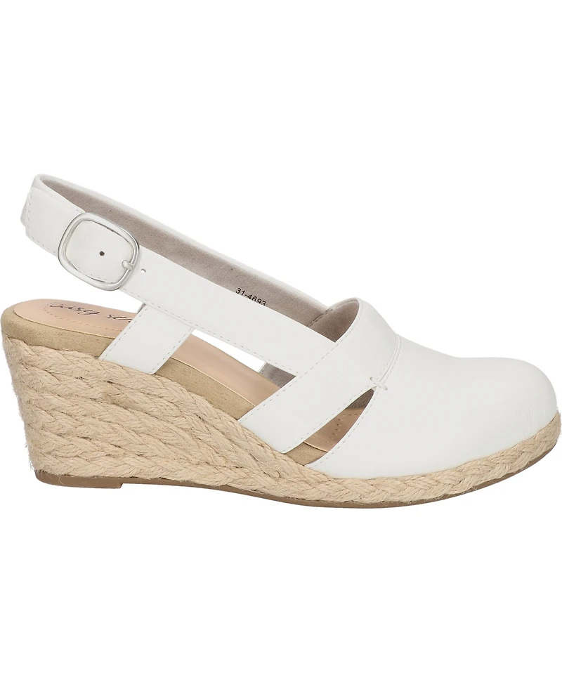 Easy Street Women's Stargaze Espadrille Slingback Wedges