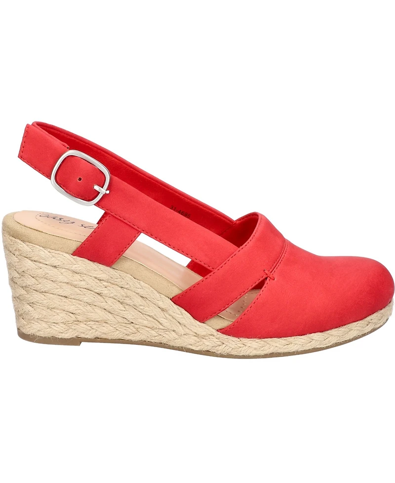 Easy Street Women's Stargaze Espadrille Slingback Wedges