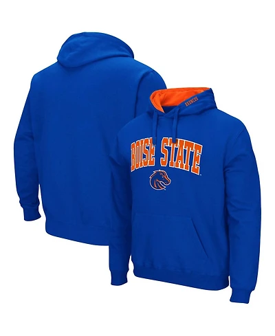 Men's Colosseum Boise State Broncos Arch and Logo 3.0 Pullover Hoodie