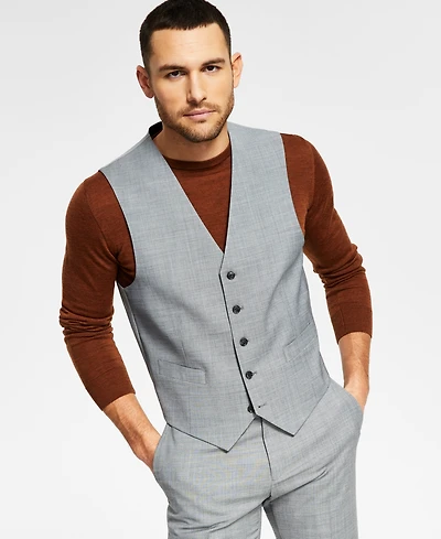 Tommy Hilfiger Men's Modern-Fit Wool Th-Flex Stretch Suit Separates Vest