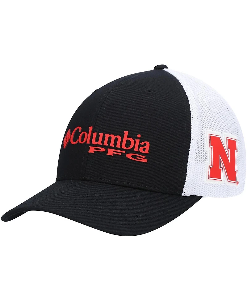 Men's Black Nebraska Huskers Pfg Logo Snapback Hat