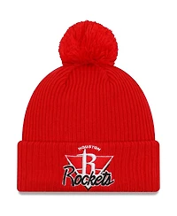 Men's Red Houston Rockets 2021 Nba Tip-Off Team Color Pom Cuffed Knit Hat