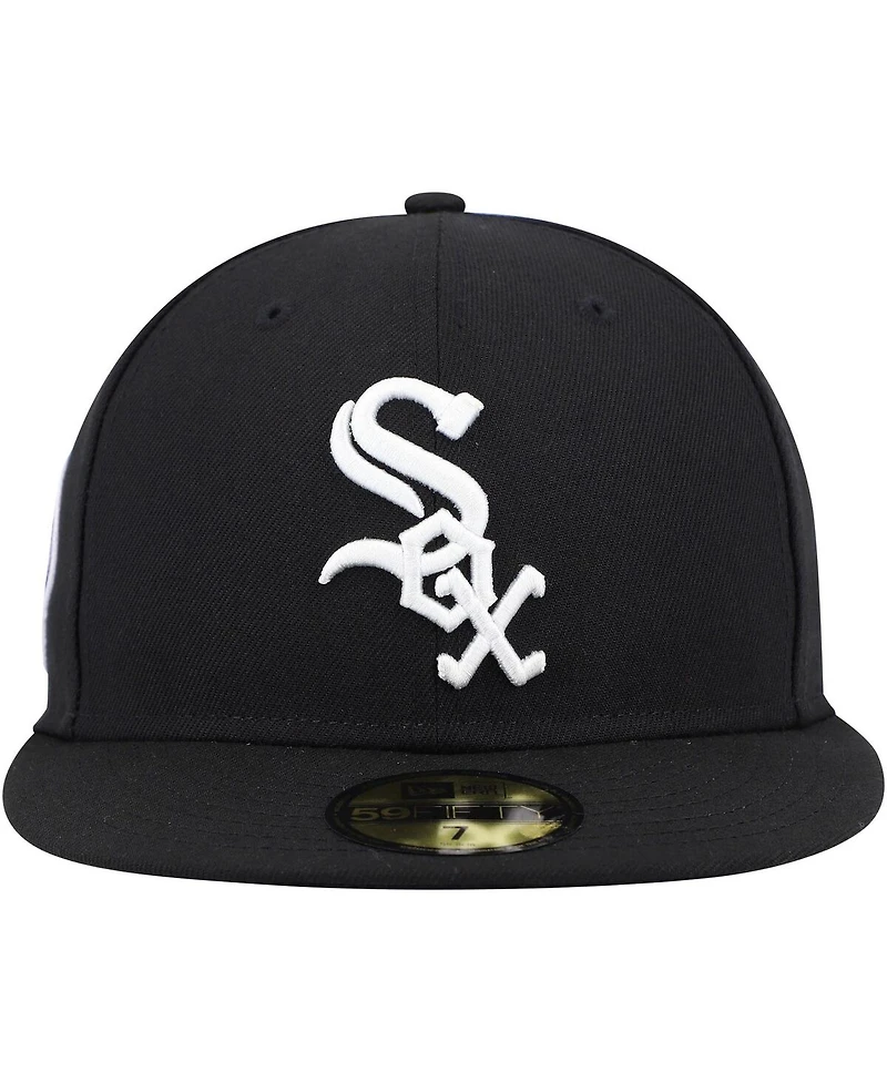 Men's Black Chicago White Sox 9/11 Memorial Side Patch 59FIFTY Fitted Hat