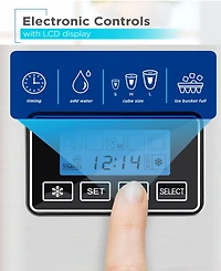 Black & Decker 26 lb. Capacity Stainless Steel Ice Maker, 2.2L (0.58 gallons) water reservoir