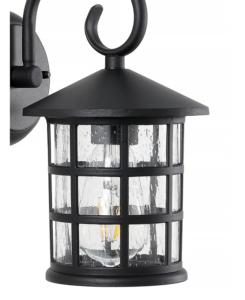 Cadiz 1-Light Cottage Rustic Scrolled Lantern Led Outdoor Lantern, Set of 2