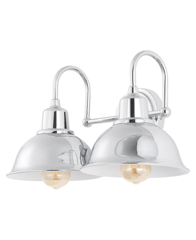 Frisco 2-Light Farmhouse Industrial Led Vanity