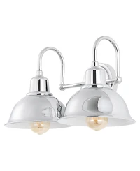 Frisco 2-Light Farmhouse Industrial Led Vanity