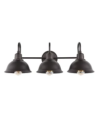 Frisco 3-Light Farmhouse Industrial Iron Shade Vanity