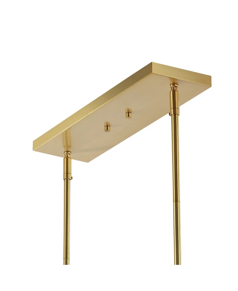 Luca Parisian 7-Light Modern Glam Iron Globe Linear Led Pendant