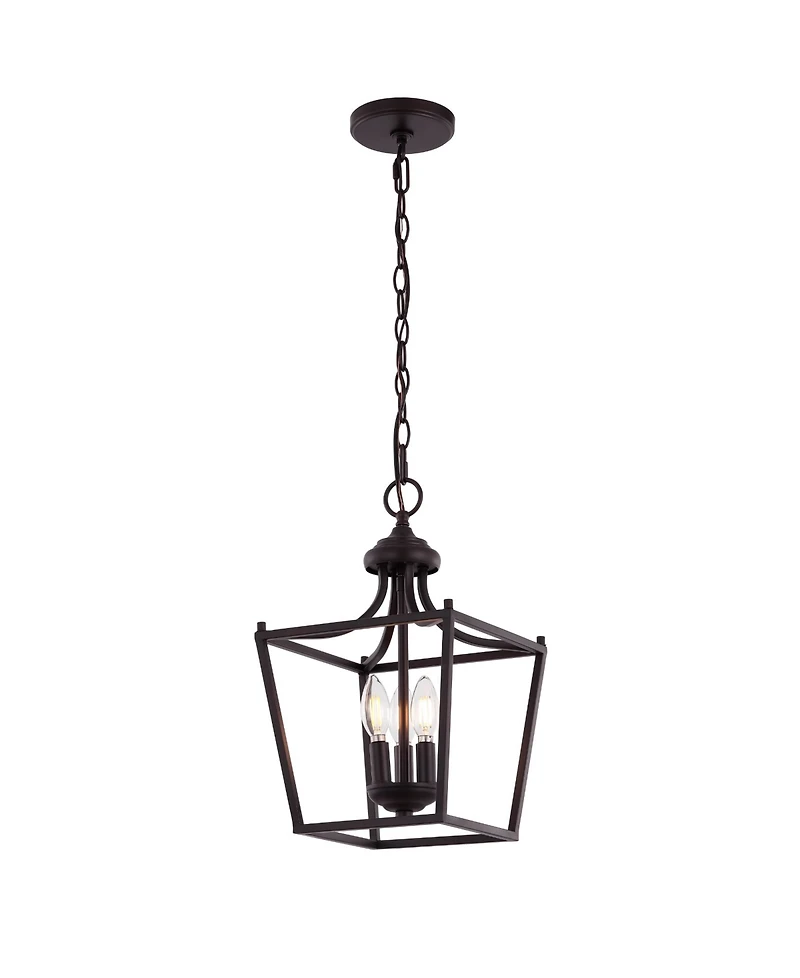 Camden 3-Light Iron Classic Midcentury Pendant Lantern