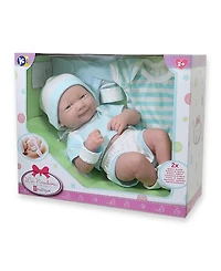 La Newborn Nursery 14" Baby Doll 8 Pcs Gift Set