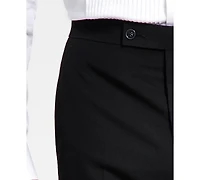 Alfani Men's Classic-Fit Stretch Black Tuxedo Pants, Created for Macy's