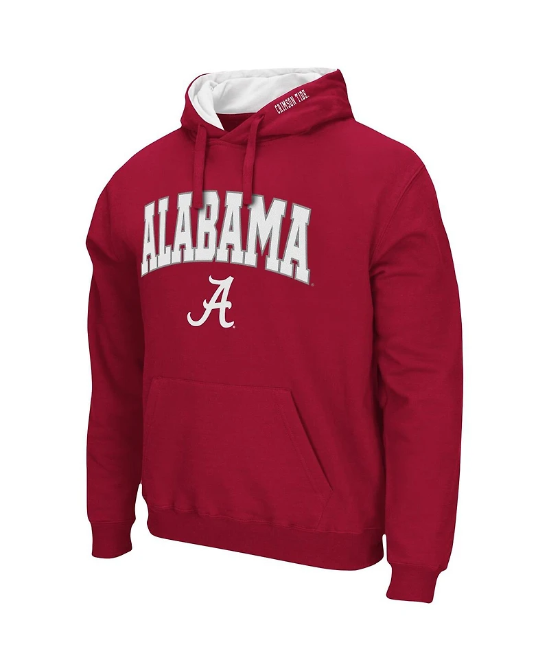 Men's Alabama Crimson Tide Arch and Logo 3.0 Pullover Hoodie