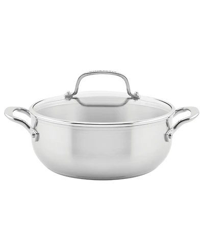 KitchenAid 3-Ply Base Stainless Steel 4 Quart Induction Casserole with Lid