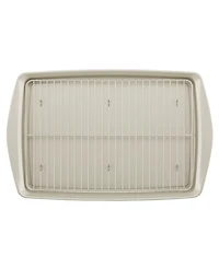 Rachael Ray Nonstick Jumbo 13" x 19" Cookie Pan with Roasting Rack